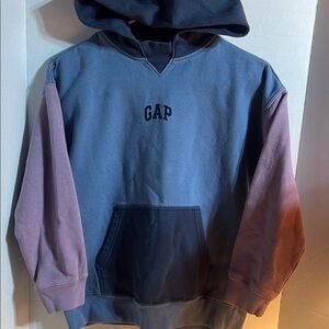 GAP Men's Dual-Tone Hoodie in Blue and Purple